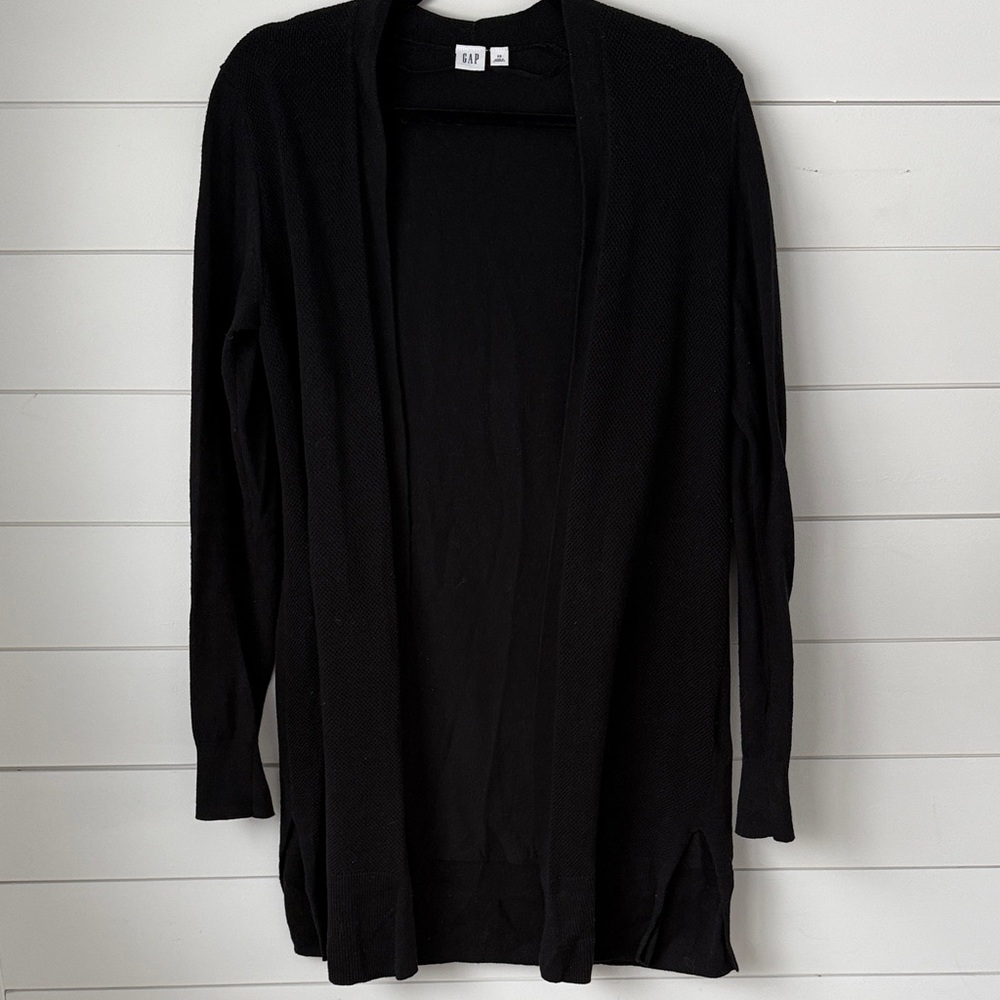 GAP Black Open Front Cardigan
